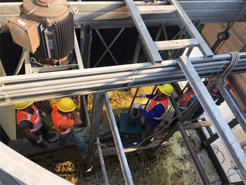 新舊冷卻塔填料維修更替的施工步驟有哪些(圓形冷卻塔填料)