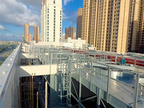 方形冷卻塔的組成與安裝(225噸方形冷卻塔安裝步驟)